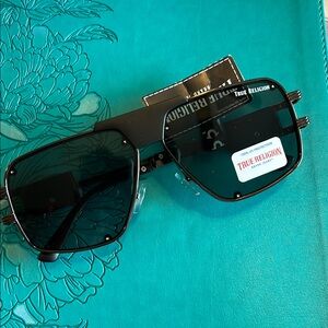 True Religion Dark-Tinted Black Sunglasses